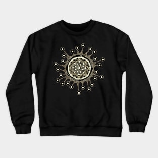 Virus Mandala (Inverted Yellow) Crewneck Sweatshirt